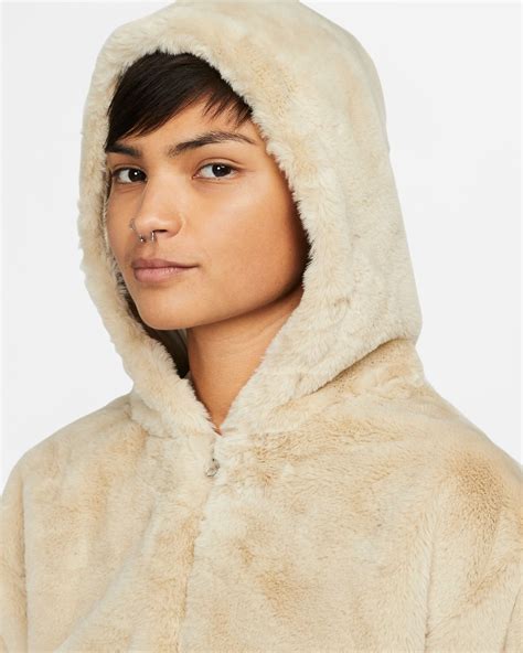 nike fake fur|nike fur hoodie.